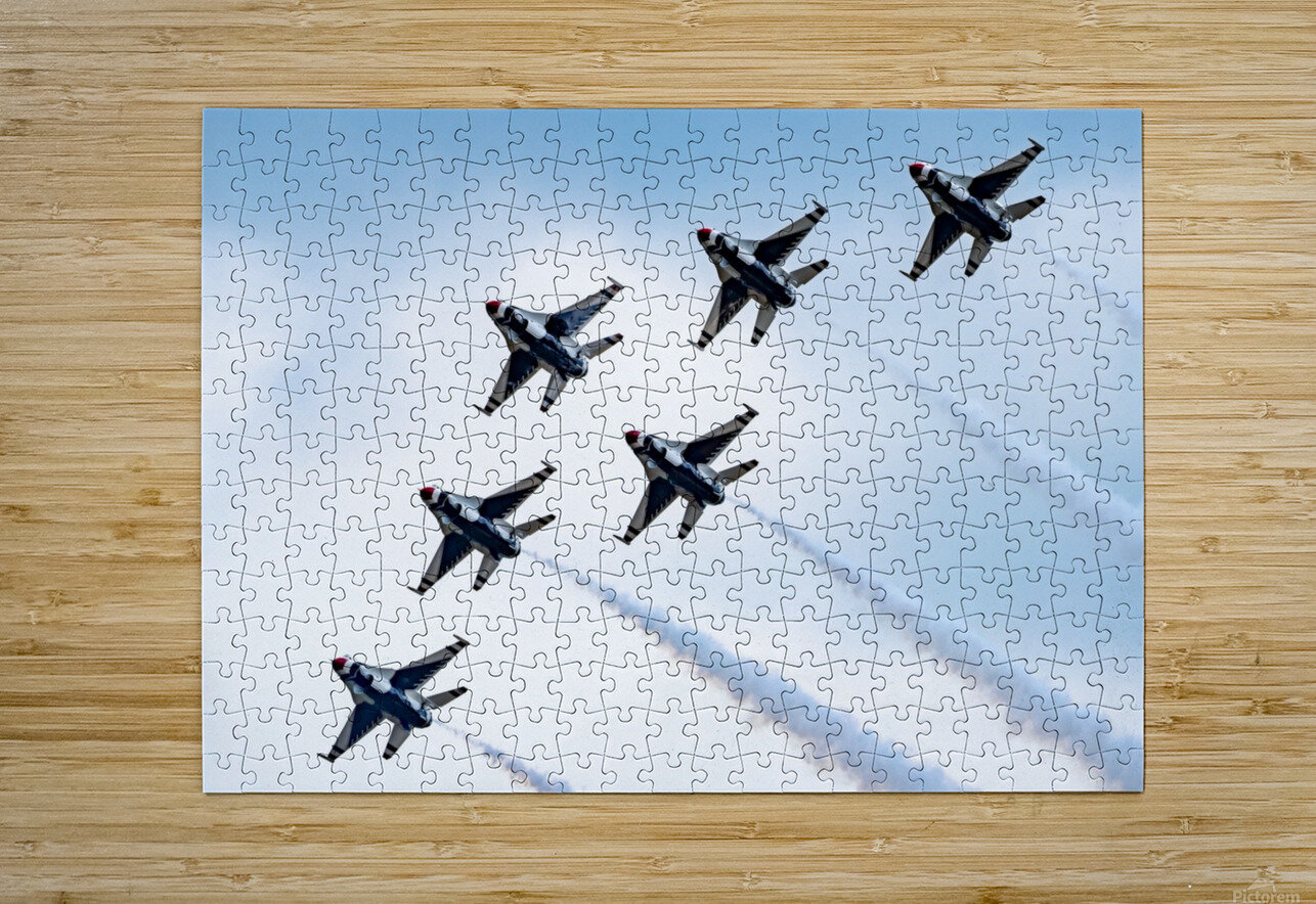 USAF Thunderbirds   Delta Formation Pisarek Photography Puzzle printing