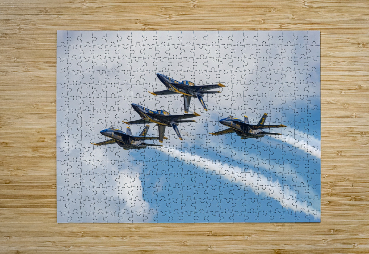 US Navy Blue Angels - Double Farvel Formation Pisarek Photography Puzzle printing