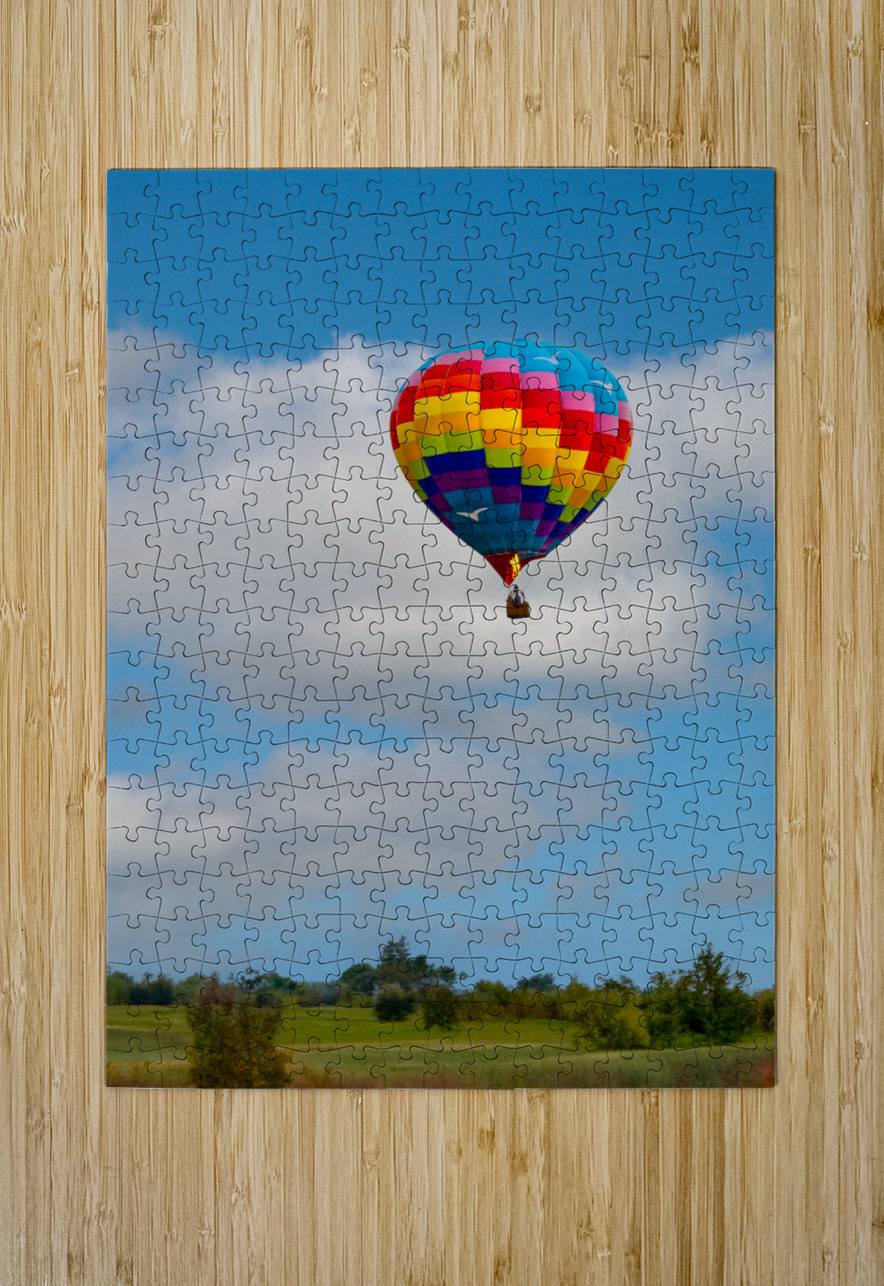 Hot Air Balloon Floating Over the Countryside Pisarek Photography Puzzle printing