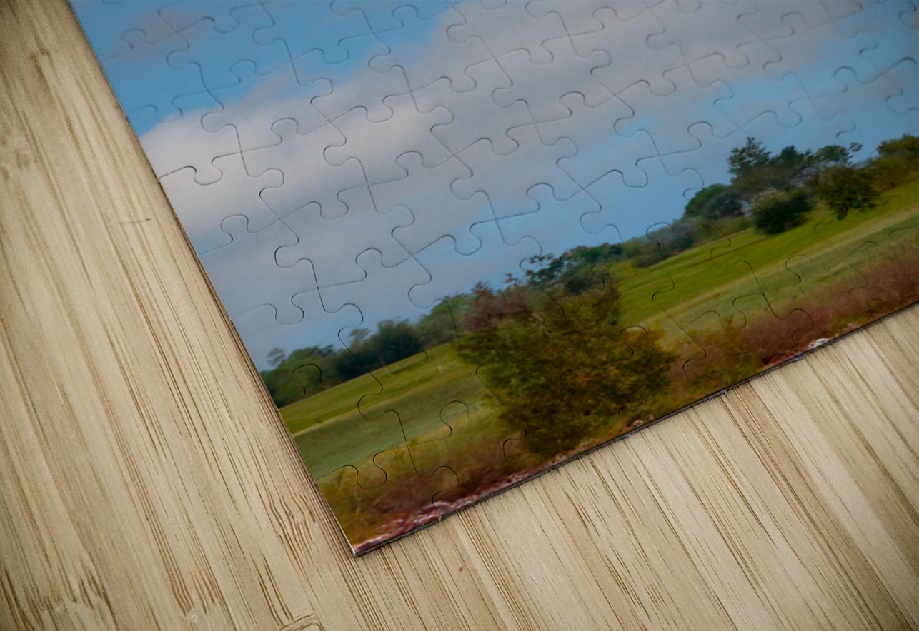 Hot Air Balloon Floating Over the Countryside Pisarek Photography Puzzle