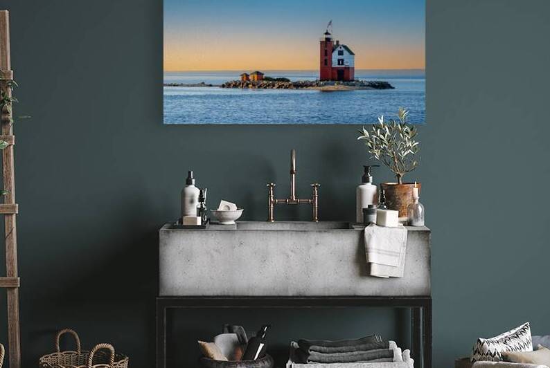 The Lighthouse near Mackinac Island by Pisarek Photography