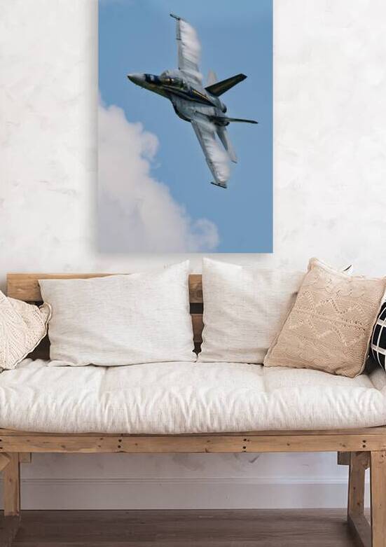 US Navy F18 Super Hornet Races through the Sky by Pisarek Photography