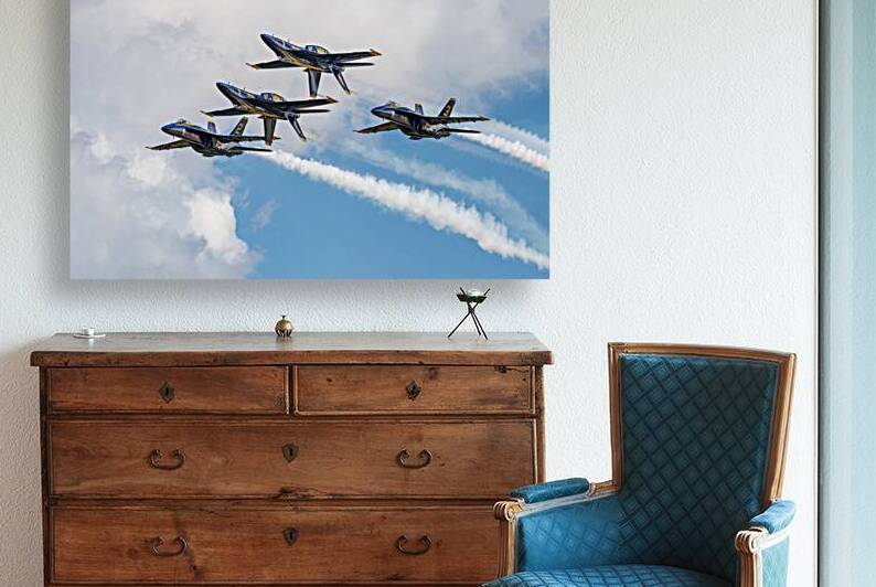 US Navy Blue Angels - Double Farvel Formation by Pisarek Photography